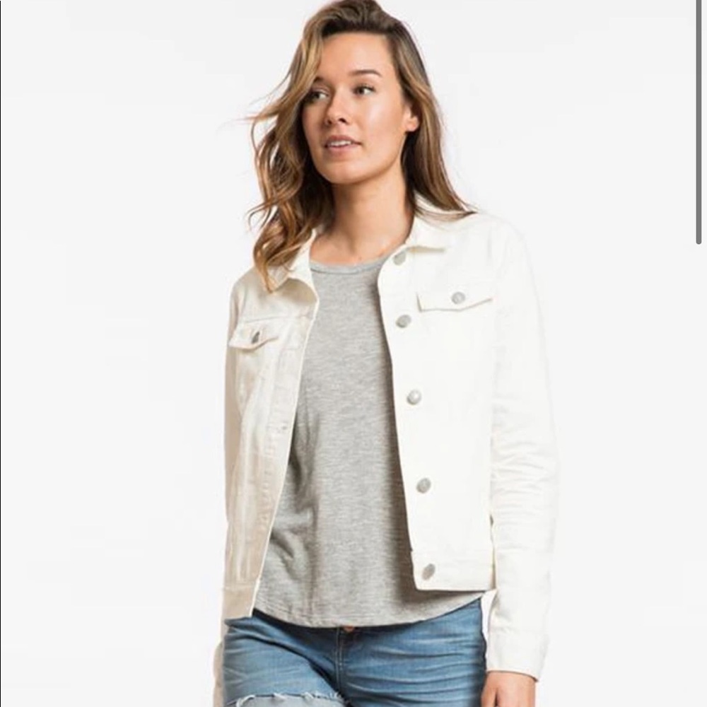 Marine Layer “Gigi” White Denim Jacket (Sold Out)